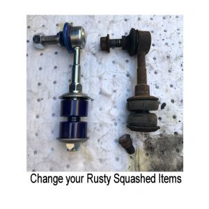 RoadNutz Poly Rear Uprated Drop Links for Lexus NX200t / NX300h 2014-Onwards #4